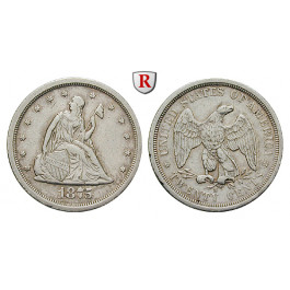 USA, 20 Cents 1875, ss