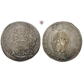 Würzburg, Bistum, Franz von Hatzfeld, Taler 1637, ss