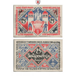 Notgeld der besonderen Art, Bielefeld, 25 Mark 15.7.1921-1.4.1922, I