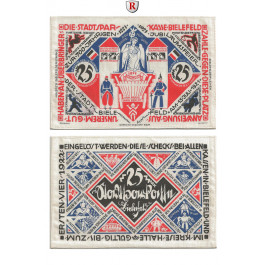 Notgeld der besonderen Art, Bielefeld, 25 Mark 15.7.1921-1.4.1922, I