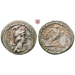 Römische Republik, M. Plaetorius Cestianus, Denar 67 v.Chr., ss-vz