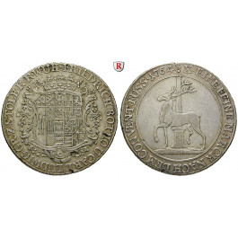 Stolberg, Stolberg-Stolberg und Stolberg-Roßla, Friedrich Botho und Karl Ludwig, Konventionstaler 1764, ss-vz