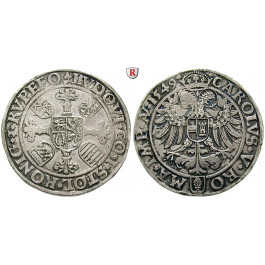 Stolberg, vor der Teilung 1638, Ludwig II. von Königstein, Taler 1549, ss-vz
