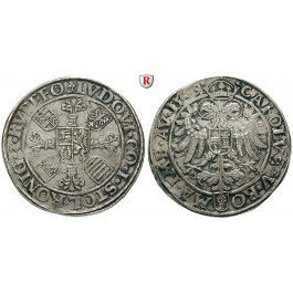 Stolberg, vor der Teilung 1638, Ludwig II. von Königstein, Taler 1549, ss-vz