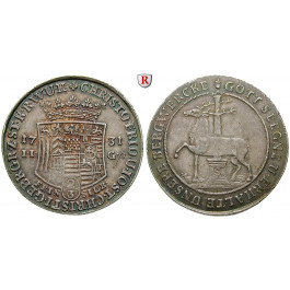 Stolberg, Stolberg-Stolberg und Stolberg-Roßla, Christof Friedrich und Jost Christian, 2/3 Taler 1731, f.vz