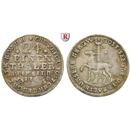 Stolberg, Stolberg-Stolberg und Stolberg-Roßla, Christof Friedrich und Jost Christian, 1/24 Taler 1736, ss