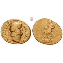 Römische Kaiserzeit, Nero, Aureus 65-66, ss