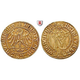 Nürnberg, Stadt, Goldgulden o.J. (um 1496), ss+
