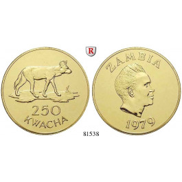 Sambia, 250 Kwacha 1979, 30,1 g fein, vz+