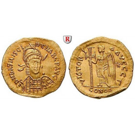 Römische Kaiserzeit, Basiliscus und Marcus, Solidus 475-476, ss-vz