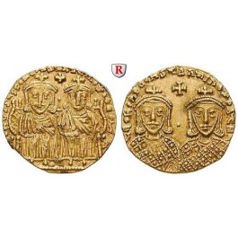 Byzanz, Leo IV. und Constantinus VI., Solidus 778-780, ss/ss-vz