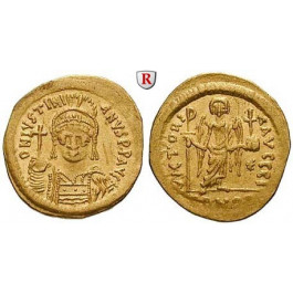 Byzanz, Justinian I., Solidus 545-565, vz