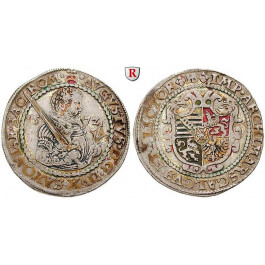 Sachsen, Albertinische Linie, August, 1/2 Taler 1572, ss
