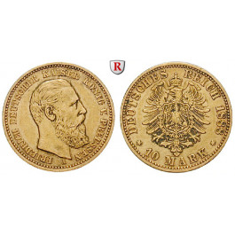 Deutsches Kaiserreich, Preussen, Friedrich III., 10 Mark 1888, A, ss, J. 247