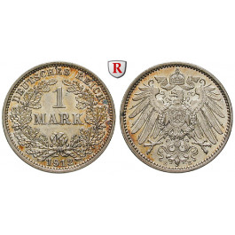 Deutsches Kaiserreich, 1 Mark 1912, E, vz+, J. 17