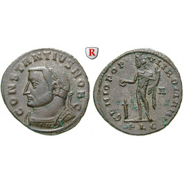 Römische Kaiserzeit, Constantius I., Caesar, Follis 301-303, vz