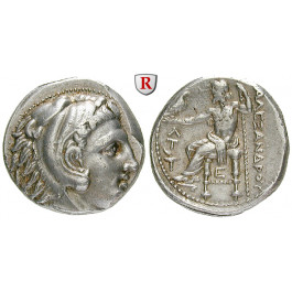 Makedonien, Königreich, Alexander III. der Grosse, Tetradrachme 315-294 v. Chr., vz/ss+