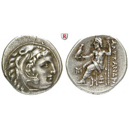 Makedonien, Königreich, Alexander III. der Grosse, Drachme 310-301 v.Chr., ss-vz