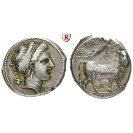 Italien-Kampanien, Neapolis, Didrachme 300-275 v.Chr., ss+
