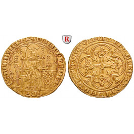 Frankreich, Philipp VI., Ecu d´or a la chaise o.J. (1336-1350), ss-vz