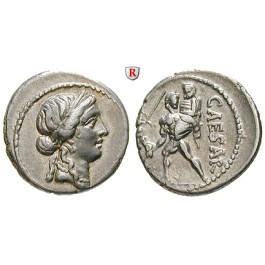 Römische Republik, Caius Iulius Caesar, Denar 47-46 v.Chr., ss-vz