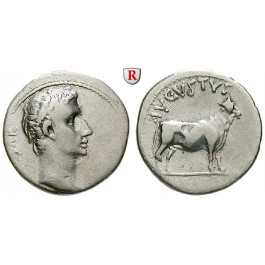 Römische Kaiserzeit, Augustus, Denar 21-20 v.Chr., ss