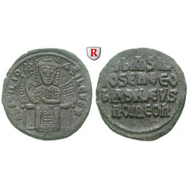 Byzanz, Basilius I., Follis, vz