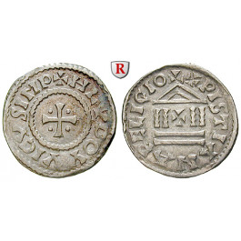 Karolinger, Ludwig der Fromme, Denar, ss+