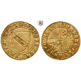 Spanien, Kastilien und Leon - Königreich, Juan II., Dobla de la Banda o.J., ss+