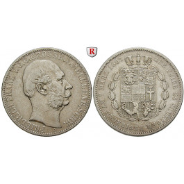 Mecklenburg, Mecklenburg-Schwerin, Friedrich Franz II., Vereinstaler 1867, ss