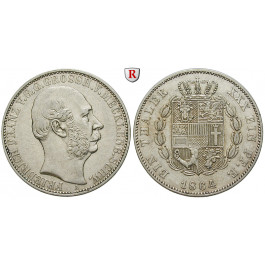 Mecklenburg, Mecklenburg-Schwerin, Friedrich Franz II., Vereinstaler 1864, ss+