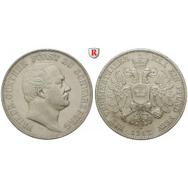 Schwarzburg, Rudolstadt, Friedrich Günther, Vereinstaler 1862, ss