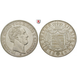 Sachsen, Königreich Sachsen, Friedrich August II., Taler 1842, ss