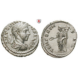 Römische Kaiserzeit, Elagabal, Denar 218-219, vz/vz-st