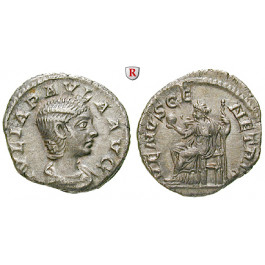 Römische Kaiserzeit, Julia Paula, Frau des Elagabal, Denar 219-220, ss-vz