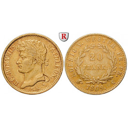 Westfalen, Königreich, Hieronymus Napoleon, 20 Franken 1809, ss+