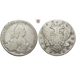 Russland, Katharina II., Rubel 1774, f.ss