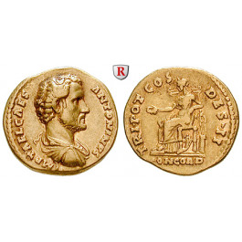 Römische Kaiserzeit, Antoninus Pius, Caesar, Aureus 138, f.vz/ss+