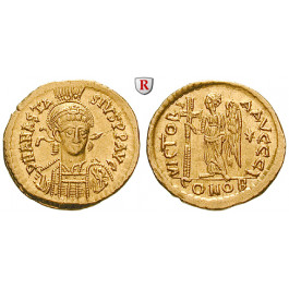 Byzanz, Anastasius I., Solidus 491-498, vz