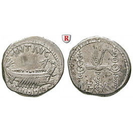 Römische Republik, Marcus Antonius, Denar 32-31 v.Chr., ss