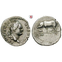 Römische Kaiserzeit, Titus, Caesar, Denar 77-78, ss+