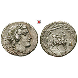 Römische Republik, Mn. Fonteius, Denar 85 v.Chr., f.vz