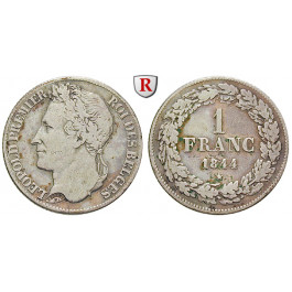 Belgien, Königreich, Leopold I., Franc 1844, ss