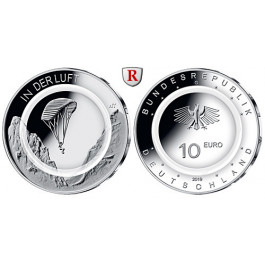 Bundesrepublik Deutschland, 10 Euro 2019, In der Luft, ADFGJ komplett, bfr.