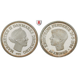 Dänemark, Margarethe II., 10 Kroner 1986, PP