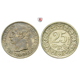 Dänemark, Frederik VIII., 25 Öre 1907, vz