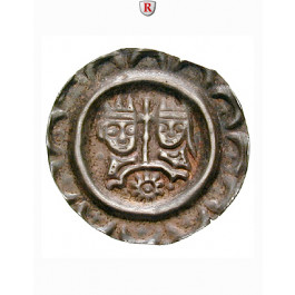 Donauwörth, königliche Münzstätte, Heinrich VI., Brakteat o.J., ss-vz