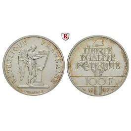Frankreich, V. Republik, 100 Francs 1989, st