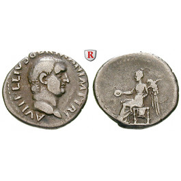 Römische Kaiserzeit, Vitellius, Denar April-Dezember 69, ss+/ss