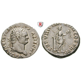 Römische Kaiserzeit, Titus, Denar 79, f.vz